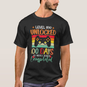 Stufe 100 Ungesperrte 100 Tage Mittelschule T-Shirt