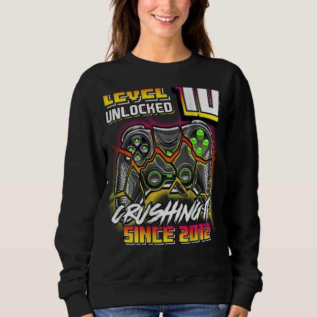Stufe 10 Entsperrtes Breushing It 2012 Video Game  Sweatshirt (Vorderseite)