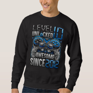 Stufe 10 Phantastisch seit 2012 10. Geburtstag Sweatshirt