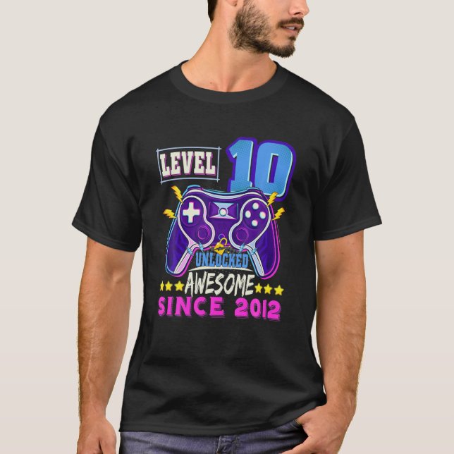 Stufe 10 Phantastisch seit 2012 T-Shirt (Vorderseite)