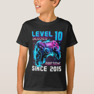 Stufe 10 Phantastisch seit 2015 10. Geburtstag T-Shirt