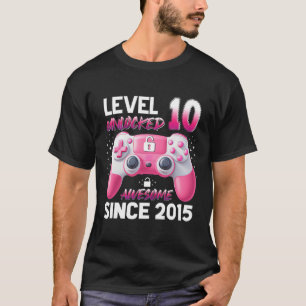 Stufe 10 Phantastisch seit 2015 VideoGamer G T-Shirt