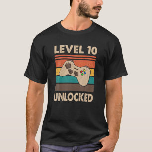 Stufe 10 Unabgeschlossen - Video Gamer Classic 10. T-Shirt