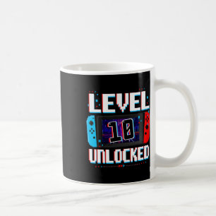 Stufe 10 Ungesperrte Gamer Boys 10. Geburtstagsges Kaffeetasse