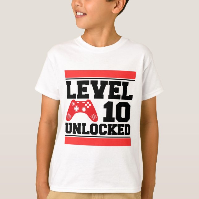 Stufe 10 Unverschlossen T-Shirt (Vorderseite)