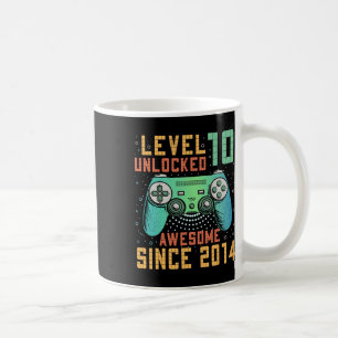 Stufe 10 Unverschlossene 10. Geburtstag 10 Jahre A Kaffeetasse