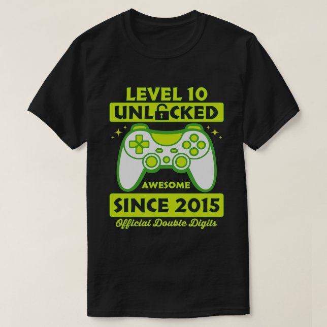 Stufe 10 Unverschlossene Phantastische 2015 10. Ge T-Shirt (Design vorne)