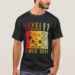 Stufe 11 Entsperrter Video-Gamer 11 Jahre alt 11 B T-Shirt