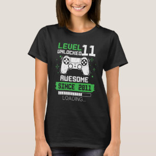 Stufe 11 Phantastisch seit 2011 Gamer 11. T-Shirt