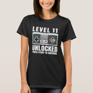 Stufe 11 Unverschlossene 11-jährige Gamer 11. Gebu T-Shirt