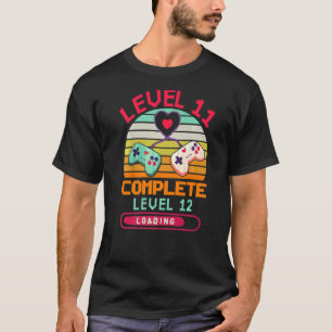 Stufe 11 Vollständige Videospiele 11. Hochzeitstag T-Shirt