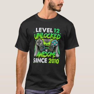 Stufe 12 Phantastisch seit 2010 12 Geburtstag T-Shirt