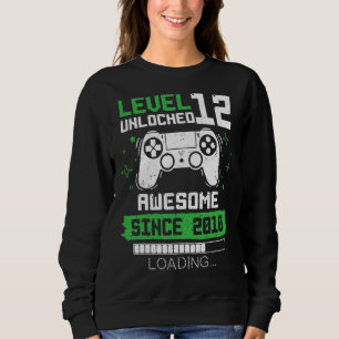 Stufe 12 Phantastisch seit 2010 Gamer 12. Sweatshirt