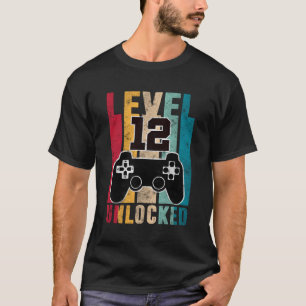 Stufe 12 Ungesperrte 12 Gamer 12. Gaming T-Shirt
