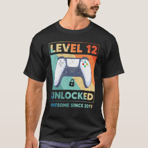 Stufe 12 Unverschlossenes Shirt 12. Geburtstagskam