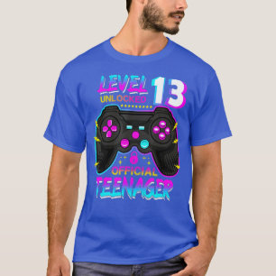 Stufe 13 Entsperrte 13. Video Geburtstagsgeschenk T-Shirt