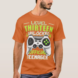 Stufe 13 Entsperrte 13. Video Geburtstagsgeschenk T-Shirt