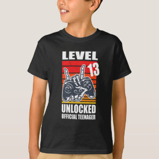 Stufe 13 Entsperrter Offizieller Teenager T-Shirt