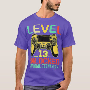 Stufe 13 Entsperrtes 13. Video Geburtstagsgeschenk T-Shirt