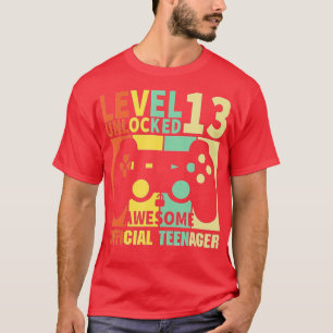 Stufe 13 Entsperrtes 13. Video Geburtstagsgeschenk T-Shirt
