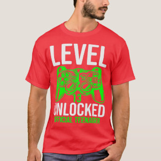 Stufe 13 Entsperrtes 13. Video Geburtstagsgeschenk T-Shirt