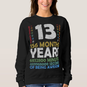Stufe 13 Entsperrtes Videospiel 13. Geburtstagspar Sweatshirt