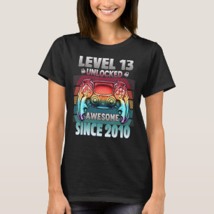 Stufe 13 Phantastisch seit 2010 13 Jahre Gamer T-Shirt