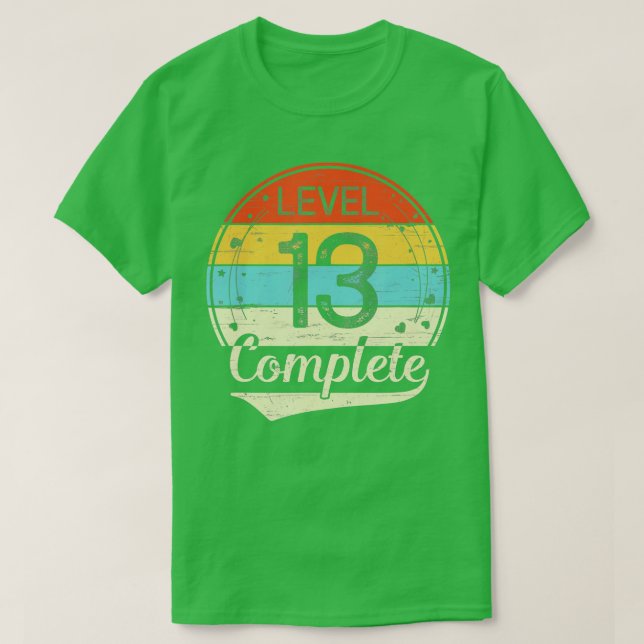 Stufe 13 Vollständiges Geschenk zum 13. Hochzeitst T-Shirt (Design vorne)