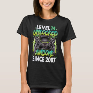Stufe 14 Phantastisch seit 2007 14. Geburtstag T-Shirt