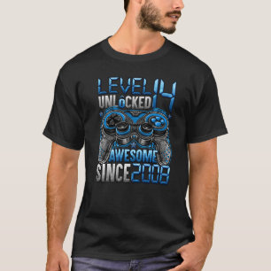 Stufe 14 Phantastisch seit 2008 14. Geburtstag T-Shirt
