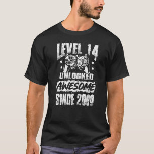 Stufe 14 Phantastisch seit 2009 Videospiel Bi T-Shirt