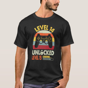 Stufe 14 Unverschlossene Jungen 14. Geburtstag 14 T-Shirt