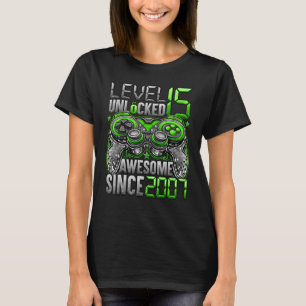 Stufe 15 Phantastisch seit 2007 15. Geburtstag T-Shirt