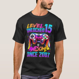 Stufe 15 Phantastisch seit 2007 15. Geburtstag T-Shirt