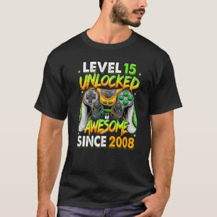 Stufe 15 Phantastisch seit 2008 15. Geburtstag T-Shirt
