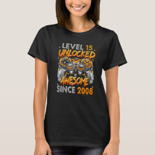 Stufe 15 Phantastisch seit 2008 15. Geburtstag T-Shirt
