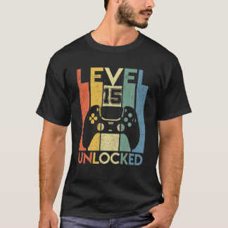 Stufe 15 unverschlossen Geburtstag 15 Jahre alt se T-Shirt