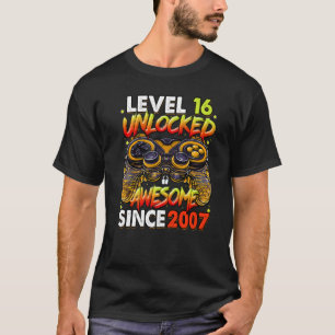 Stufe 16 Phantastisch seit 2007 16. Geburtstag T-Shirt