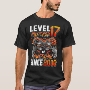 Stufe 17 Phantastisch seit 2006 17. Geburtstag T-Shirt