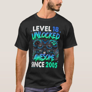 Stufe 18 Phantastisch seit 2005 18. Geburtstag T-Shirt