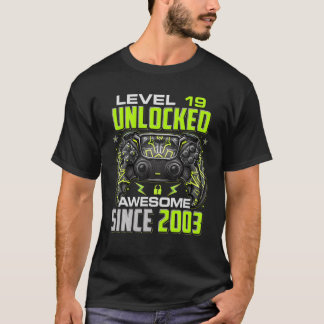 Stufe 19 Phantastisch seit 2003 19. Geburtstag T-Shirt
