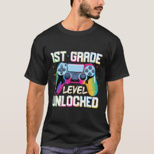 Stufe 1. Klasse freigeschaltet Zurück zur Schule E T-Shirt