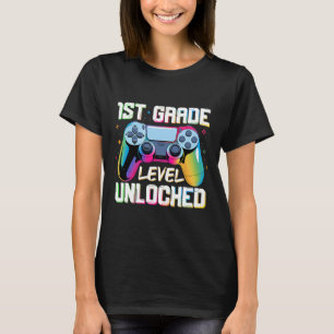 Stufe 1. Klasse freigeschaltet Zurück zur Schule E T-Shirt