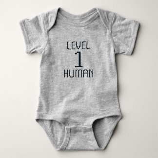 Stufe 1 Mensch - Nerd Babys - Neugeborenes Baby Strampler