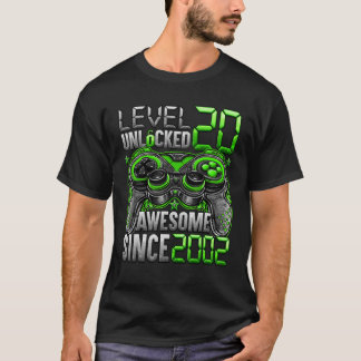 Stufe 20 Phantastisch seit 2002 20. Geburtstag T-Shirt