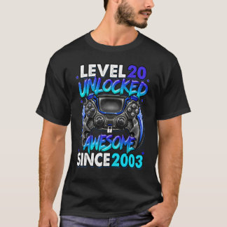 Stufe 20 Phantastisch seit 2003 20. Geburtstag T-Shirt