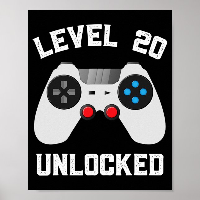 Stufe 20 Unverschlossenes Sonniges 20. Hochzeitsta Poster (Vorne)