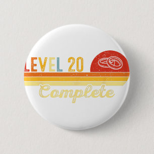 Stufe 20 Vollständige Paare Jahrgang 20. Hochzeit Button
