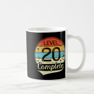Stufe 20 Vollständiger Retro 20. Hochzeitstag T Kaffeetasse
