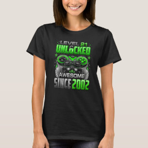 Stufe 21 Phantastisch seit 2002 21. Geburtstag T-Shirt